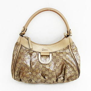 GUCCI GG Crystal Abbey Shoulder Bag Gold